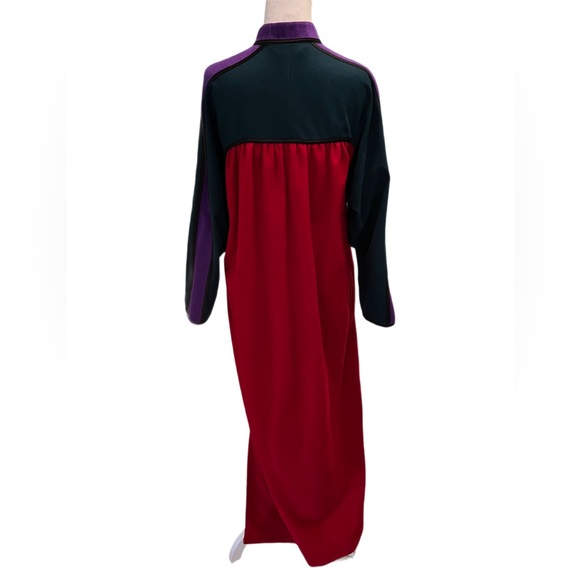 Vintage 80s Oscar De La Renta for Swirl Muumuu Kaftan Gown House Dress M-L - Picture 5 of 15